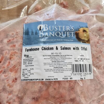 Buster's Banquet - Farmhouse Chicken, Salmon & Offal - 1kg