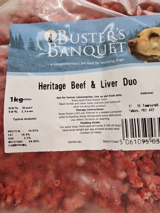 Buster's Banquet - Heritage Beef & Liver Duo - 1kg