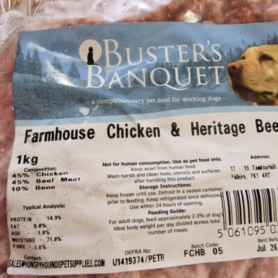 Buster's Banquet - Farmhouse Chicken & Beef - 1kg