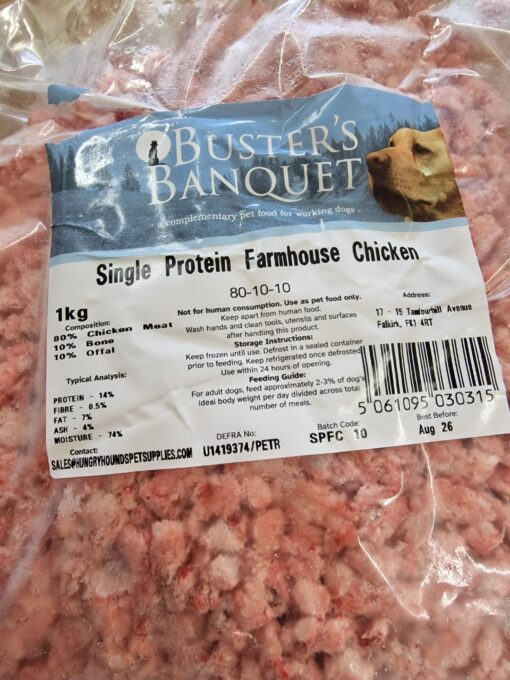 Buster's banquet - Single Protein Farmhouse Chicken - 1kg