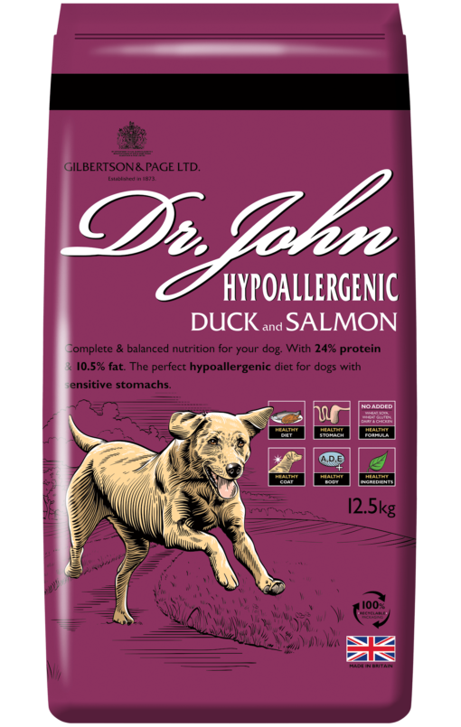 Dr John - Hypoallergenic - Duck & Salmon - 12.5kg