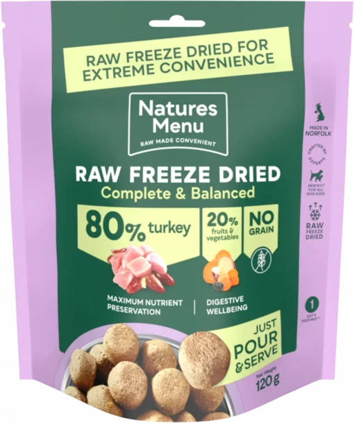 Natures menu - Freeze Dried - Turkey - 120g