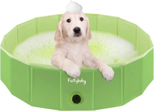 Furrybaby Dog Pool - Green - 160 x 30cm