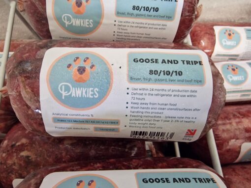 Pawkies - Goose & Beef Tripe - 454g