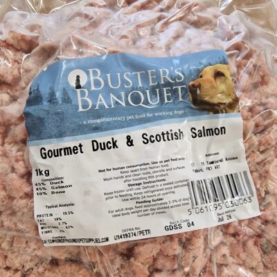 Buster's Banquet - Duck & Scottish Salmon - 1kg