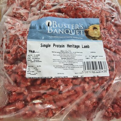 Buster's Banquet - Single Protein Country Lamb - 1kg