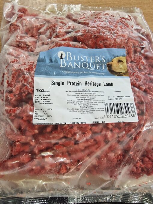 Buster's Banquet - Single Protein Country Lamb - 1kg