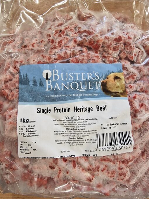 Buster's Banquet - Single Protein Heritage Beef - 1kg