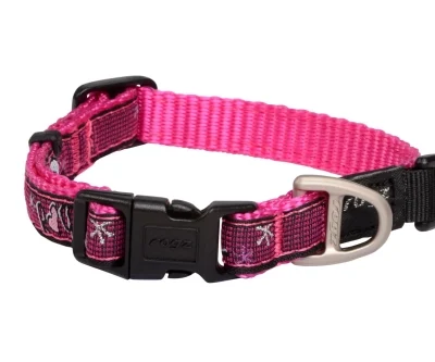 Rogz Collar - Pink Love - Extra Large 43-70cm