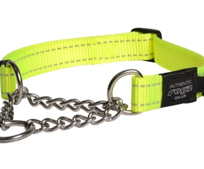 Rogz Half Chain Collar - Dayglo - Extra Large 50-70cm