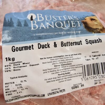 Buster's Banquet - Gourmet Duck & Butternut Squash - 1kg