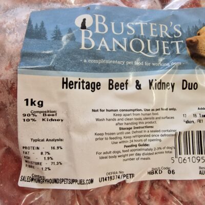 Buster's Banquet - Beef & Kidney Duo - 1kg