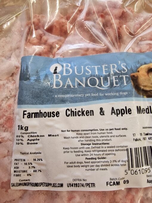 Buster's Banquet - Farmhouse Chicken & Apple Medley - 1kg