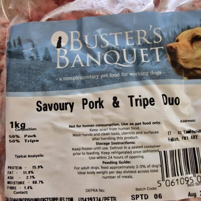 Buster's Banquet - Savoury Pork & Tripe - 1kg