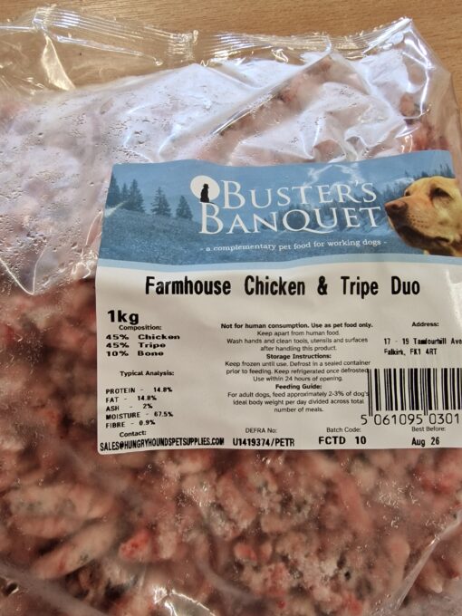 Buster's Banquet - Farmhouse Chicken & Tripe Duo - 1kg