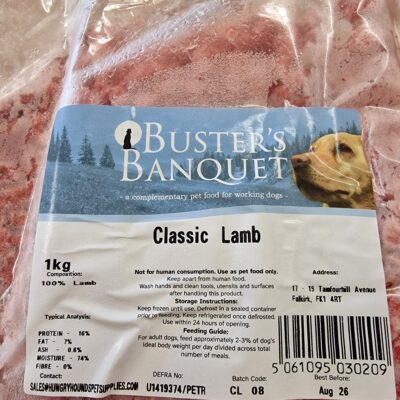 Buster's Banquet - Classic Lamb - 1kg