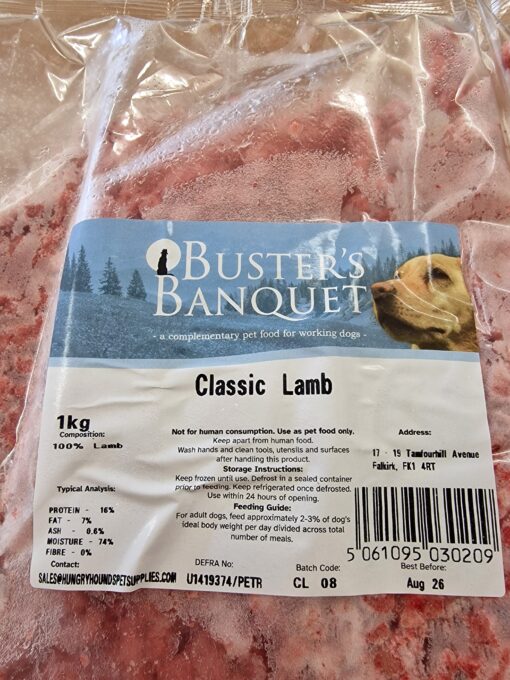 Buster's Banquet - Classic Lamb - 1kg