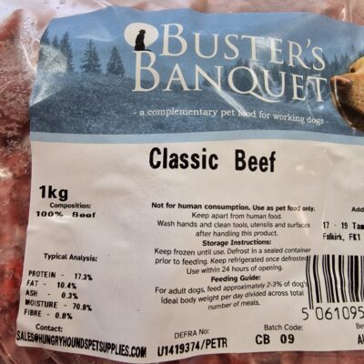 Buster's Banquet - Classic Beef - 1kg