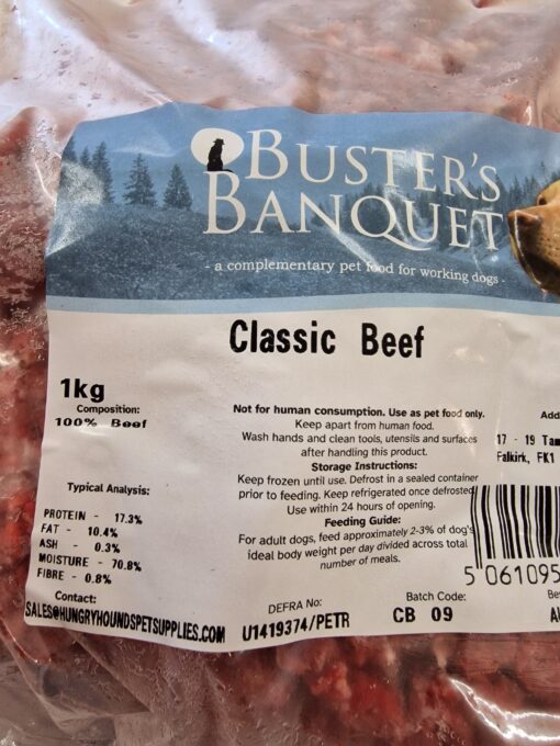 Buster's Banquet - Classic Beef - 1kg