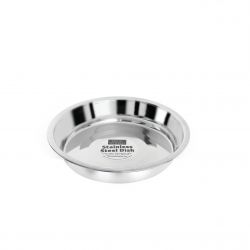 Stainless Steel Kitty & Puppy Flat Pan - 20cm