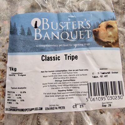 Buster's Banquet - Classic Tripe - 1kg