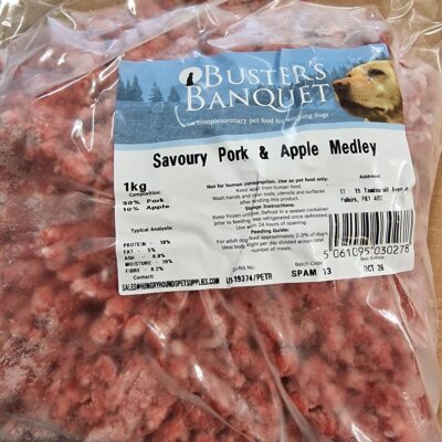 Buster's Banquet - Savoury Pork & Apple - 1kg