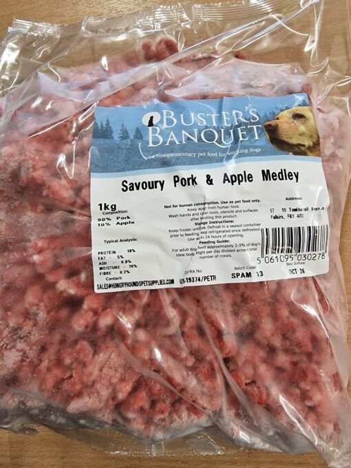 Buster's Banquet - Savoury Pork & Apple - 1kg