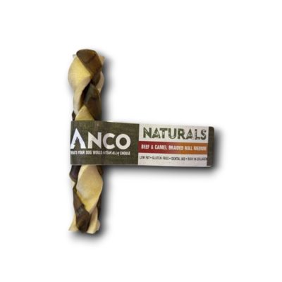 Anco - Medium Beef & Camel Braid - 15cm