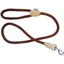 Hemm & Boo Trigger Soft Rope Lead Brown, 14mm x 48"