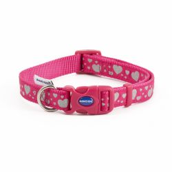 Ancol Fashion Collar Pink Hearts, 30-50cm
