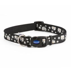 Ancol Fashion Collar Daisy Black, 20-30cm