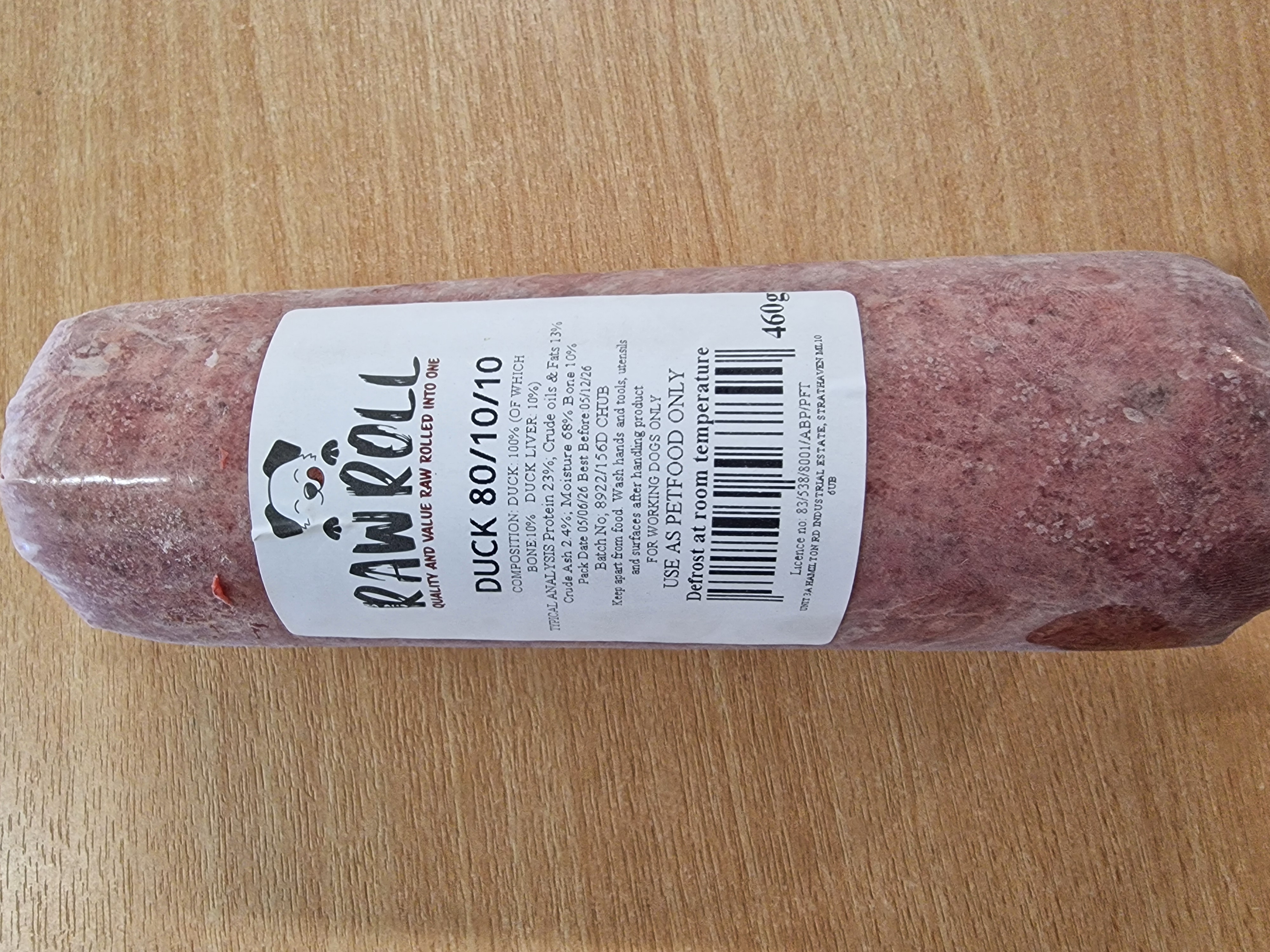 JN Raw Roll Chubb - Duck - 460g