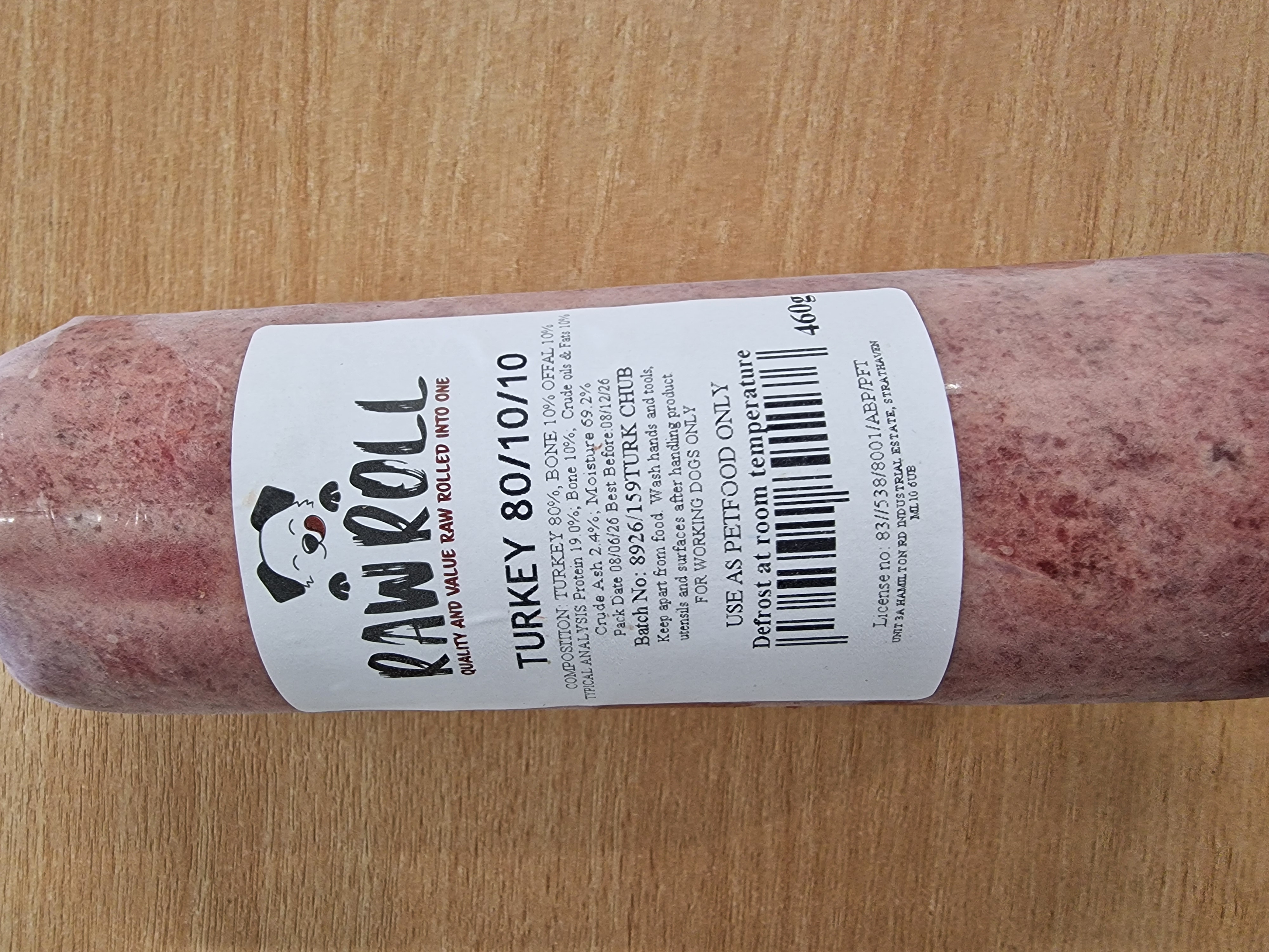 JN Raw Roll Chubb - Turkey - 460g