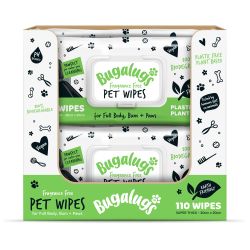 Bugalugs Biodegrable Pet Wipes - 110 pack
