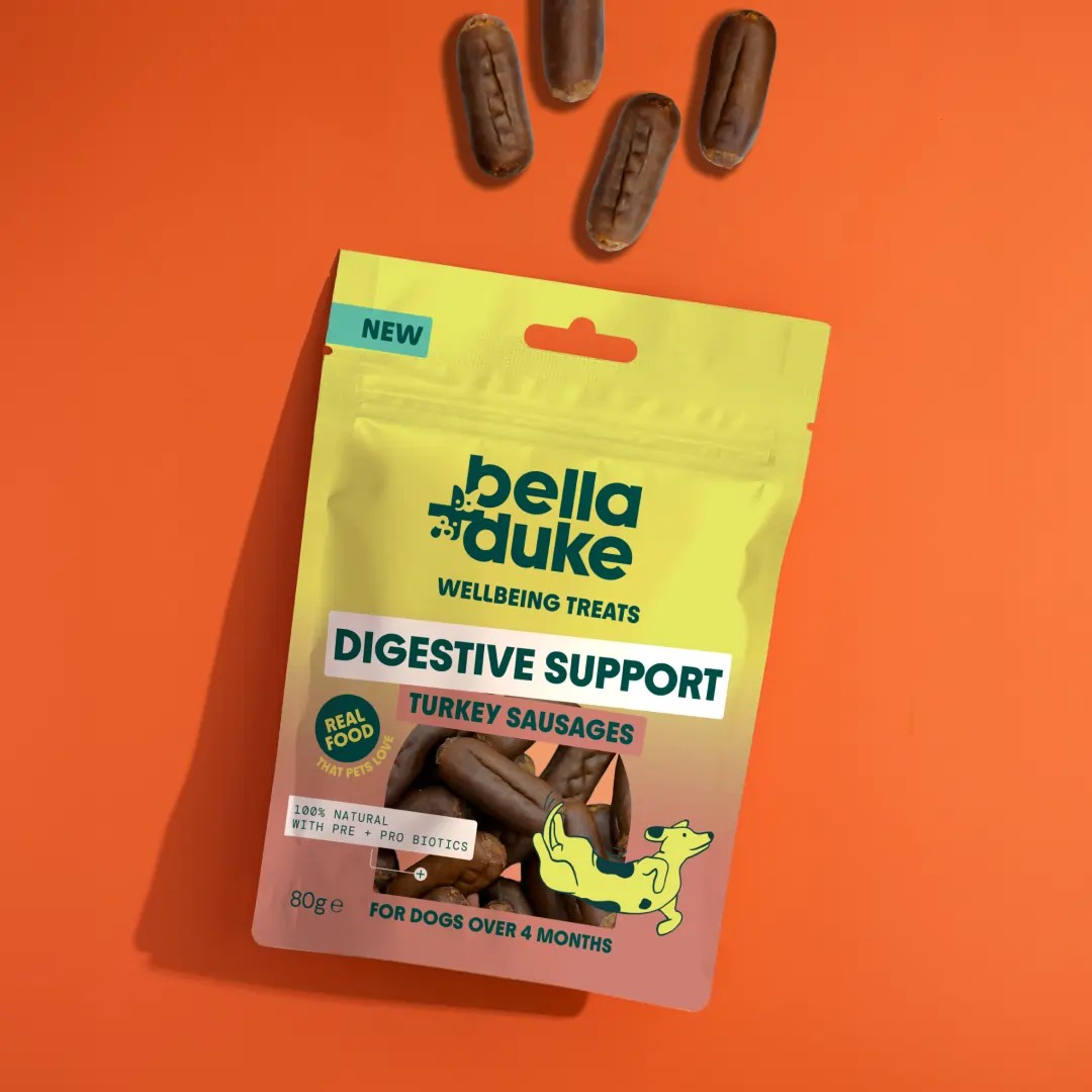 Bella & Duke - Turkey Sausages with Digestion Support - 80g